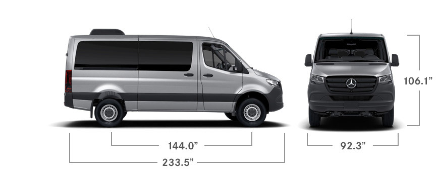 2022 Mercedes Benz Sprinter Passenger van